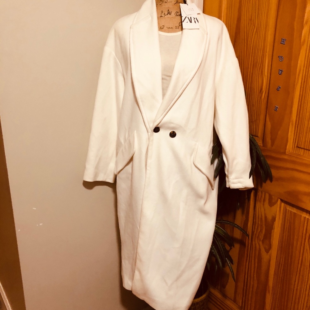 Zara White Trench Coat for Women